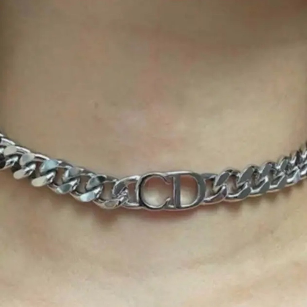 NWT designer inspired choker necklace sterling silver non fading weekend price - Picture 4 of 9